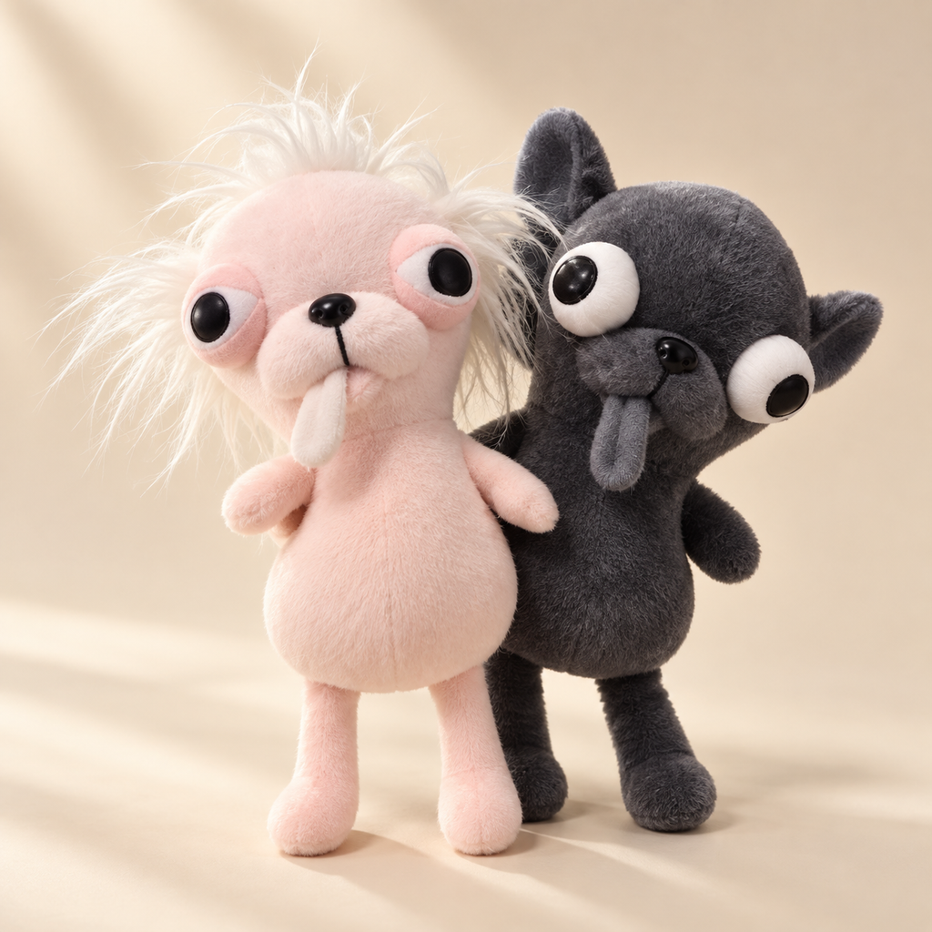 Funny Chihuahua Plush Keychain Toy